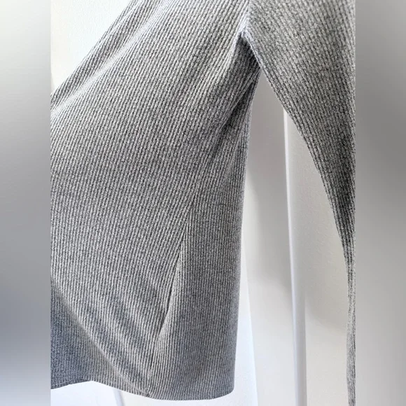 Pinkblush Gray Mock Neck Sweater - Picture 5 of 5